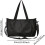 Multi-Purpose Tennis Bag for Rackets with Detachable Strap, Black, Durable Material, Adjustable Size 3