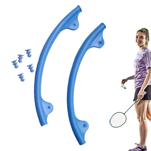 Badminton Racket Protective Cover Wire Frame Edge Guard, Lightweight Easy Install Tool for Beginners and Pros, Blue