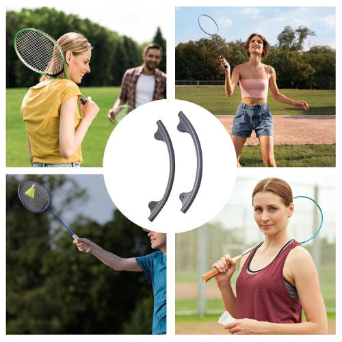 Badminton Racket Protective Cover Wire Frame Edge Guard, Lightweight Easy Install Tool for Beginners and Pros, Blue 1