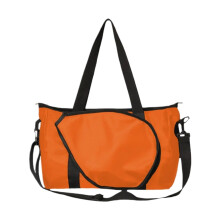 Tennis Racket Bag Orange, Large Capacity Multi-Purpose Tennis and Badminton Storage Tote for Men and Women