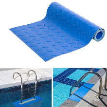 Swimming Pool Ladder Mat 90 x 40 cm, Non-Slip Protective Mat for Pool Steps and Stairs, Durable and Safe Design