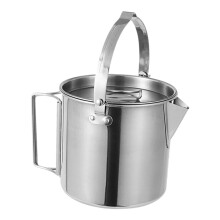 Portable Hiking Teapot: Stainless Steel Camping Kettle, Fast Heating Water Boiler for Backpacking, Picnics, and Travel