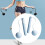 Cordless Jump Rope with Large Screen Timer and Counting Function for Home Training, Adjustable Length, Lightweight 4