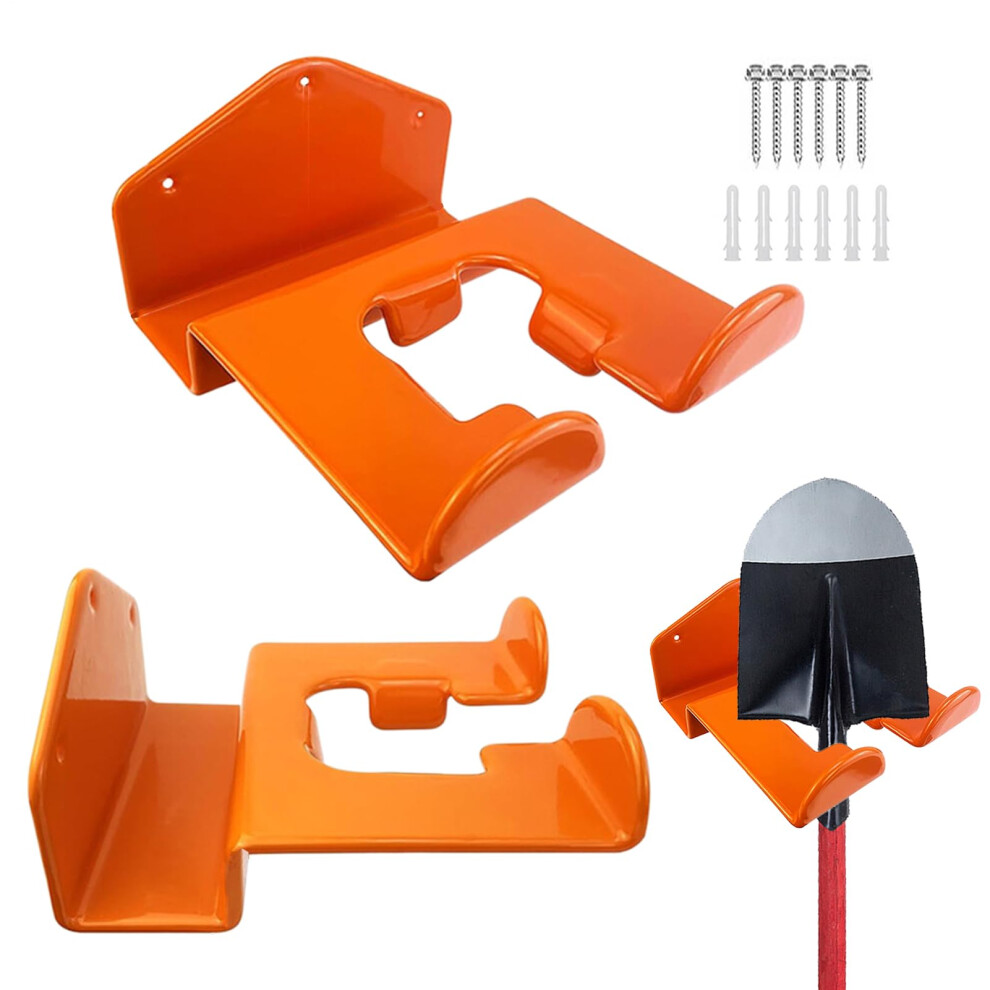 Rasentrimmer-Aufhã¤Nger Set, Robuste Wandhaken Aus Stahl, Orange Halterung Fã¼R Garagenwerkzeuge Und Unkrautjã¤Te 6447073736025