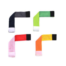 Trikot-Ärmelbänder für Jungen und Mädchen, Klettverschluss Ärmelhalter für Fußballbälle, 2er Set, Schwarz/Blau
