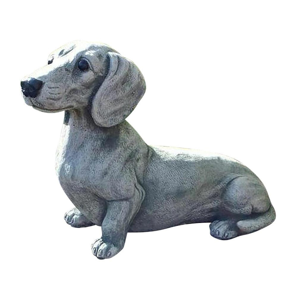 Garden Dog Statue Ornament Realistic Resin Animal