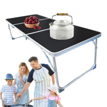 Folding Table for Outdoor – Aluminum Folding Table for Picnic, Camping, Garden, Balcony and Terrace with Carry Handles