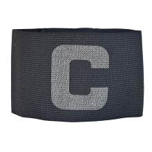 Adjustable Elastic Captain Armband for Basketball and Soccer Players - Black Armband for Adults and Youth
