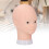 Bald Mannequin Head PVC Realistic Skin Makeup 11