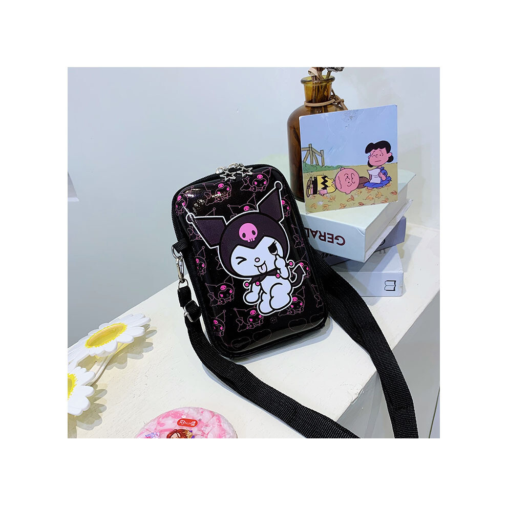 (Style 2)Bolso Bandolera Kuromi Elsa PatróN De Dibujos Animados NiñOs Carcasa Dura Ocio Para-image