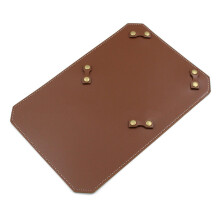Kompaktkochmatten Leather Oven Pad for Outdoor Cooking and Grilling, Dark Brown, Handmade, Durable, Compact Design