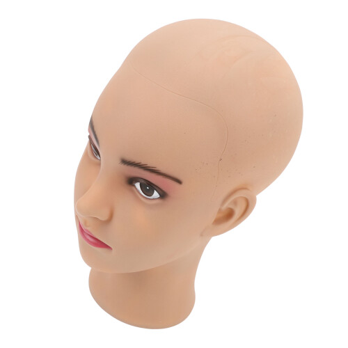 Mannequin Head PVC Bald Manikin Head Model for 1