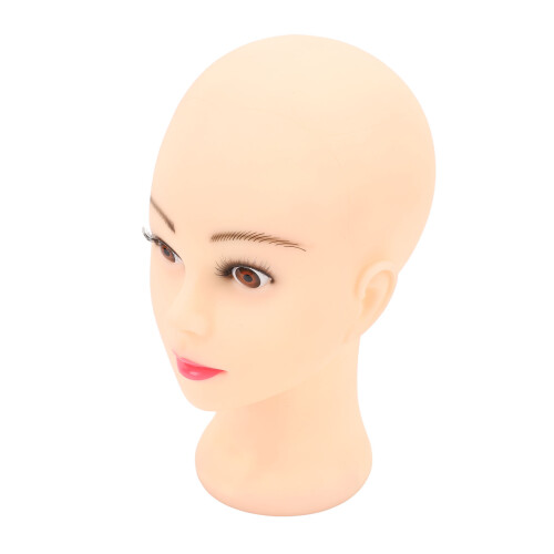 Bald Mannequin Head PVC Soft Delicate Bald Head 2