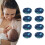 8pcs Reusable Nursing Pads 3 Layer Washable Milk 12