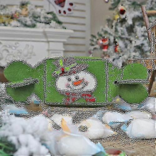 4 Pcs Folding Non-Woven Candy Gift Bag, Creative Snowman Christmas Decoration Packaging