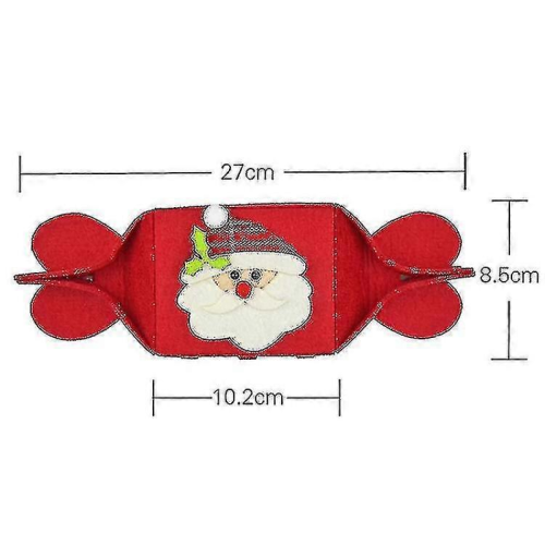 4 Pcs Folding Non-Woven Candy Gift Bag, Creative Snowman Christmas Decoration Packaging 2