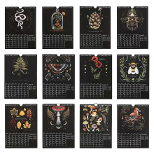2025 Lunar Calendar 21x29.7cm Dark Forest Illustrated Wall Art Student Office Gift