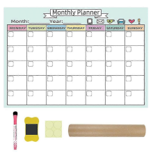 Magnetic Vertical Dry Erase Refrigerator Calendar
