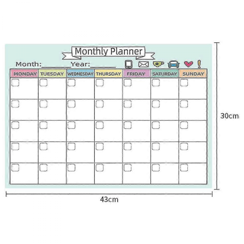 Magnetic Vertical Dry Erase Refrigerator Calendar 1