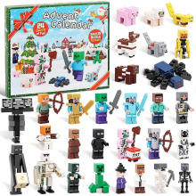 Minecraft Advent Calendar 2025: 24 Days Building Blocks Toy Figures Countdown Christmas Gift for Boys