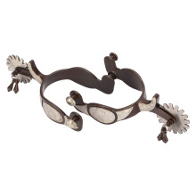1 Pair Western Cowboy Spurs Carbon Steel Retro
