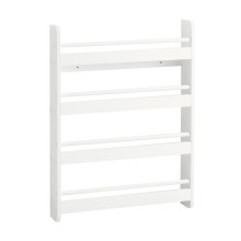 SoBuy® KMB08-K-W, Wall Mounted 4 Tiers Children Bookcase Storage Shelf