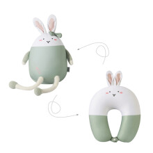2 In 1 Neck Pillow Cute Bunny U Shape Neck Pillow