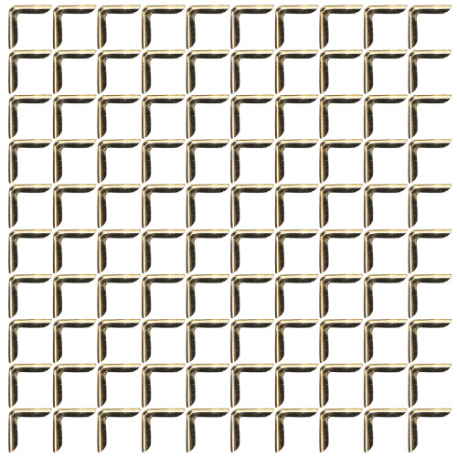 100Pcs Book Corner Protector Aluminum Alloy Gold