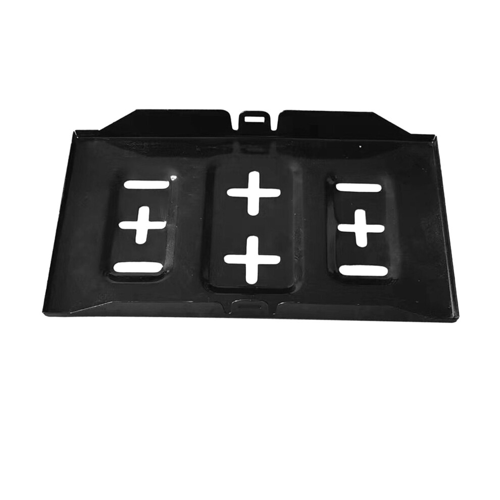 (Black, 34x19x35cm) Car Battery Tray Battery Rack Battery Holder Metal for SUV Marine-image-OPC-PJTTSGD-NEW