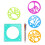 Children Plastic Geometric Ruler Template Spiral 10