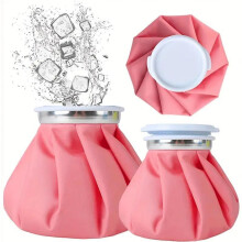 (Hot Pink, 9in-1250ml) Hot & Cold Compress Bag, 1 Count Waterproof Durable Hot & Cold Water Bag, Leakproof Large Capacity Hot Water Bottles, Portable Ice Pack for