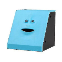 (red) Face Bank Facial Money Pot Automatic Eating Coin And Money Box Piggy Bank