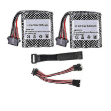 (9.6V, White) 9.6v Li-ion Battery For 9115 9116 S911 S912 Rc Car Truck Spare Upgrade 9.6v 800mah 16500 Rechargeable Battery 6p Plug For 9115