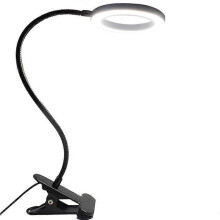 (Caricabatterie USB Nero 6-10W) Lampada da tavolo per camera da letto Luce da libro USB LED ricaricabile