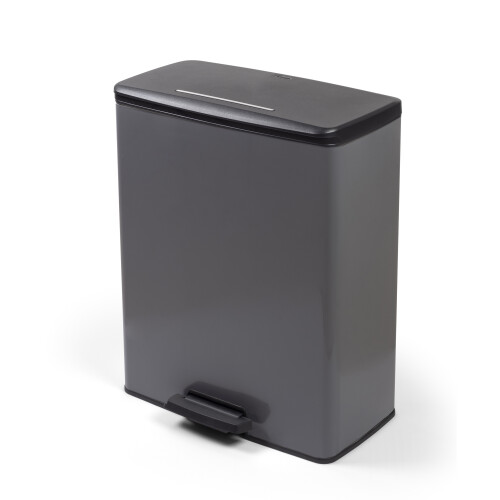 Curver Curver Deco Bin Rectangular Pedal 65L, Cool Grey