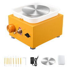 Pottery Wheel, Pottery Wheel Electric 2000 Rpm, Speed Adjustable, Yellow