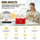 Pottery Wheel, Pottery Wheel Electric 2000 Rpm, Speed Adjustable, Red 5