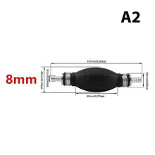 (8 mm) 6mm/8mm/10mm/12mm Hand Fuel Pump Line Rubber Aluminum Hand Primer Bulb diesel oil transfer petrol for Car Boat Marine Outboard