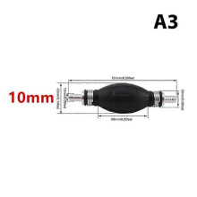 (10 mm) 6mm/8mm/10mm/12mm Hand Fuel Pump Line Rubber Aluminum Hand Primer Bulb diesel oil transfer petrol for Car Boat Marine Outboard