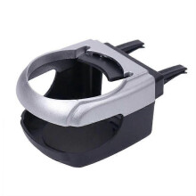(Silver) 1PC New Car Coasters High Quality Universal Car Vehicle Drink Bottle Cup Holder Auto Interior Accessories