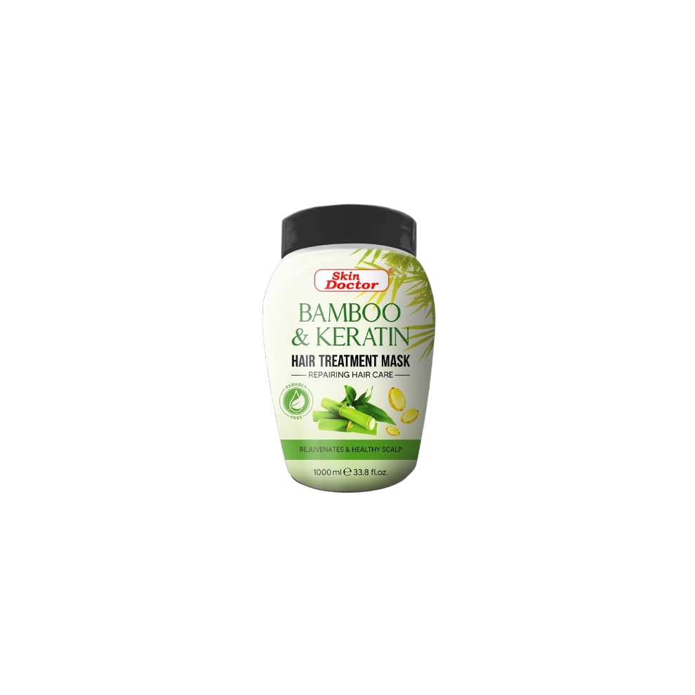 Skin doctor Bamboo & Keratin Hot Oil Hair Treatment |Deeply moisturizes and controls frizz. - 1000ml