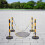 6PCS Traffic Cones Adjustable Delineator Post W/ Fillable Base 4