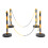 6PCS Traffic Cones Adjustable Delineator Post W/ Fillable Base 8