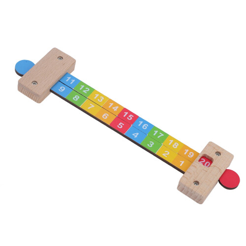 Digital Numbers Decomposition Ruler Colorful 1