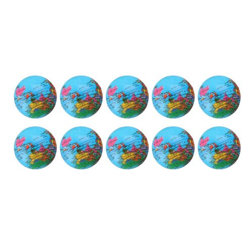 10pcs Globe Squeeze Stress Spongy Balls World 2