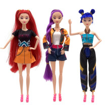 (ABC) 30cm Kpop Demon Hunters Action Figure Toy Rumi Mira Zoey Beautiful Princess Baby Girl Dolls Plastic DIY Toy for Girls