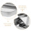 Food Tray Toaster Oven Pan Silver Kitchenware Grilling 3pcs 8