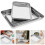 Food Tray Toaster Oven Pan Silver Kitchenware Grilling 3pcs 10