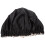 Black Elastic Shower Hat Soft Polyester Night Sleeping Hair Bonnet 1