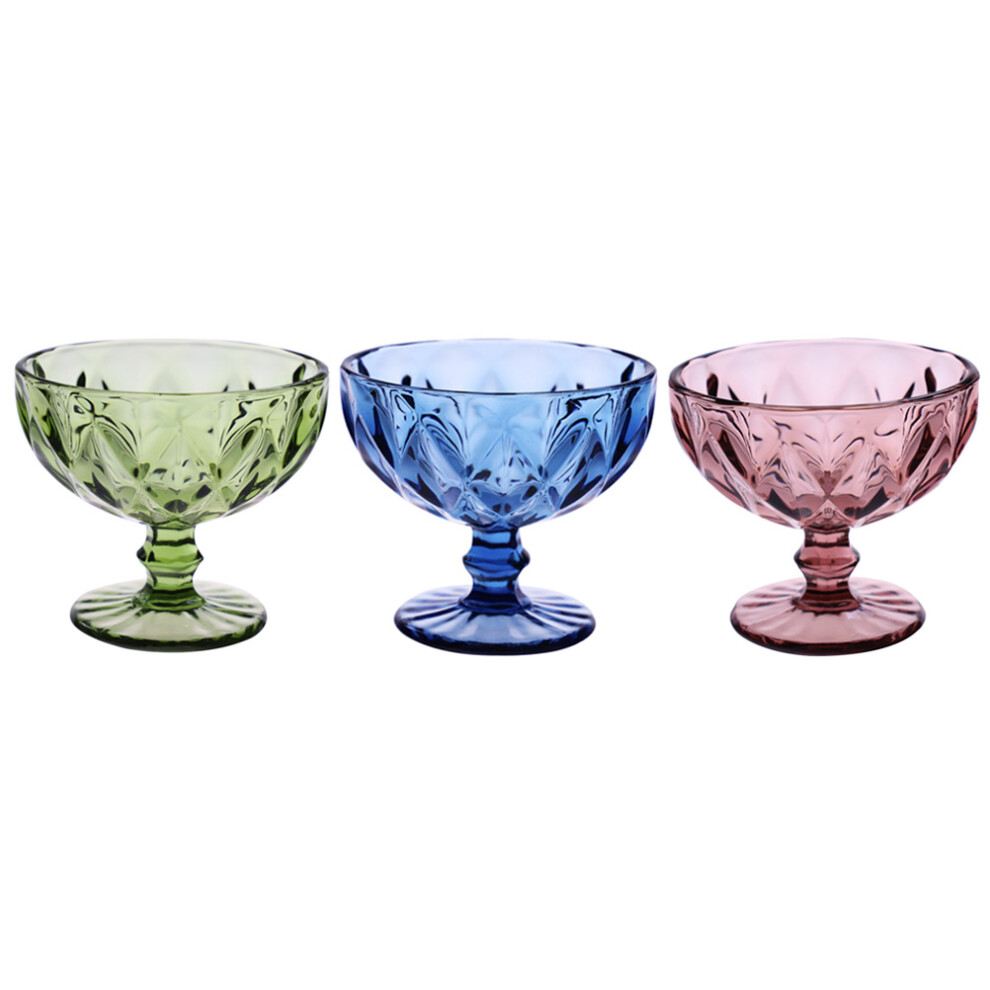 3pcs Ice Cream Cup Old Fashioned Glass Ice Drink Cup-image-OPC-PJTVGHN-NEW